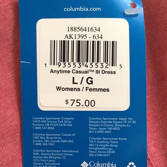 Rosy Pink Columbia Sportswear Dress! NWT* - Picture 9 of 10